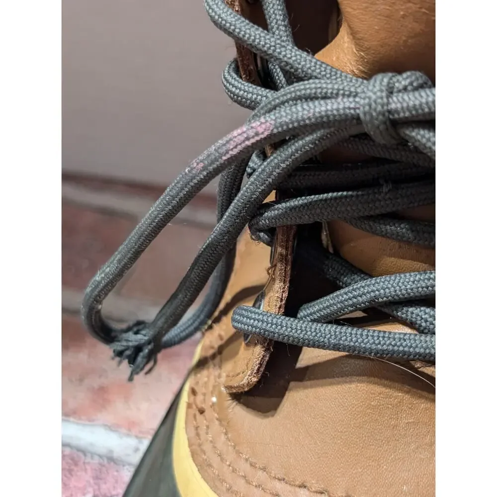 SOREL 1964 Premium Leather WATERPROOF Insulated Snow Boots Mens US Sz 8 TAN